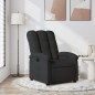 vidaXL Sillón reclinable de tela negro vidaXL Sillón reclinable de tela negro