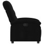vidaXL Sillón reclinable de tela negro vidaXL Sillón reclinable de tela negro