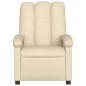 vidaXL Sillón reclinable de tela crema