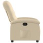 vidaXL Sillón reclinable de tela crema