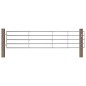 vidaXL Cancela de 5 barras para campo acero plateado (150-400)x90 cm vidaXL Cancela de 5 barras para campo acero plateado (150-400)x90 cm