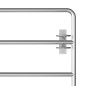 vidaXL Cancela de 5 barras para campo acero plateado (150-400)x90 cm vidaXL Cancela de 5 barras para campo acero plateado (150-400)x90 cm