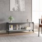 vidaXL Mueble para TV contrachapada y acero gris Sonoma 100x33x41 cm vidaXL Mueble para TV contrachapada y acero gris Sonoma 100x33x41 cm