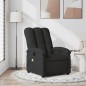 vidaXL Sillón reclinable de masaje de tela negro vidaXL Sillón reclinable de masaje de tela negro