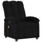 vidaXL Sillón reclinable de masaje de tela negro vidaXL Sillón reclinable de masaje de tela negro