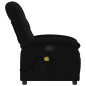 vidaXL Sillón reclinable de masaje de tela negro vidaXL Sillón reclinable de masaje de tela negro