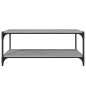 vidaXL Mueble para TV contrachapada y acero gris Sonoma 100x33x41 cm vidaXL Mueble para TV contrachapada y acero gris Sonoma 100x33x41 cm