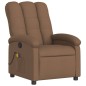 vidaXL Sillón reclinable con masaje de tela marrón vidaXL Sillón reclinable con masaje de tela marrón