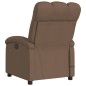vidaXL Sillón reclinable con masaje de tela marrón vidaXL Sillón reclinable con masaje de tela marrón