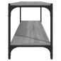 vidaXL Mueble para TV contrachapada y acero gris Sonoma 100x33x41 cm vidaXL Mueble para TV contrachapada y acero gris Sonoma 100x33x41 cm