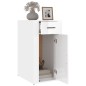 vidaXL Armario de escritorio contrachapada blanco brillo 40x49x75 cm vidaXL Armario de escritorio contrachapada blanco brillo 40x49x75 cm
