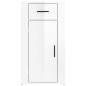 vidaXL Armario de escritorio contrachapada blanco brillo 40x49x75 cm vidaXL Armario de escritorio contrachapada blanco brillo 40x49x75 cm