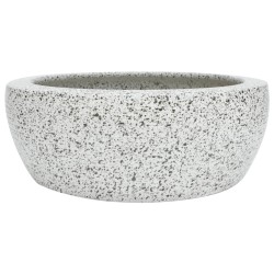 vidaXL Lavabo sobre encimera redondo cerámica gris Φ41x14 cm
