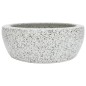vidaXL Lavabo sobre encimera redondo cerámica gris Φ41x14 cm