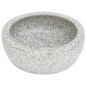 vidaXL Lavabo sobre encimera redondo cerámica gris Φ41x14 cm
