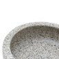 vidaXL Lavabo sobre encimera redondo cerámica gris Φ41x14 cm
