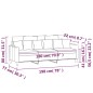 vidaXL Sofá de 3 plazas de tela rojo tinto 180 cm vidaXL Sofá de 3 plazas de tela rojo tinto 180 cm