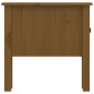 vidaXL Mesa auxiliar de madera maciza de pino marrón miel 50x50x49 cm