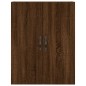 vidaXL Aparador alto madera contrachapada marrón roble 69,5x34x180 cm vidaXL Aparador alto madera contrachapada marrón roble 69,5x34x180 cm