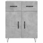 vidaXL Aparador alto madera contrachapada gris hormigón 69,5x34x180 cm vidaXL Aparador alto madera contrachapada gris hormigón 69,5x34x180 cm