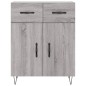 vidaXL Aparador alto madera contrachapada gris sonoma 69,5x34x180 cm vidaXL Aparador alto madera contrachapada gris sonoma 69,5x34x180 cm