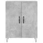 vidaXL Aparador alto madera contrachapada gris hormigón 69,5x34x180 cm vidaXL Aparador alto madera contrachapada gris hormigón 69,5x34x180 cm