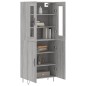 vidaXL Aparador alto madera contrachapada gris sonoma 69,5x34x180 cm vidaXL Aparador alto madera contrachapada gris sonoma 69,5x34x180 cm