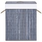 vidaXL Cesto de la ropa sucia de bambú 2 secciones gris 100 l vidaXL Cesto de la ropa sucia de bambú 2 secciones gris 100 l