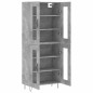 vidaXL Aparador alto madera contrachapada gris hormigón 69,5x34x180 cm vidaXL Aparador alto madera contrachapada gris hormigón 69,5x34x180 cm