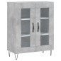 vidaXL Aparador alto madera contrachapada gris hormigón 69,5x34x180 cm vidaXL Aparador alto madera contrachapada gris hormigón 69,5x34x180 cm