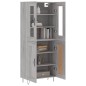 vidaXL Aparador alto madera contrachapada gris sonoma 69,5x34x180 cm vidaXL Aparador alto madera contrachapada gris sonoma 69,5x34x180 cm