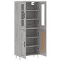 vidaXL Aparador alto madera contrachapada gris sonoma 69,5x34x180 cm vidaXL Aparador alto madera contrachapada gris sonoma 69,5x34x180 cm