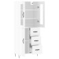 vidaXL Aparador alto madera contrachapada blanco brillo 69,5x34x180 cm vidaXL Aparador alto madera contrachapada blanco brillo 69,5x34x180 cm