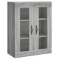 vidaXL Aparador alto madera contrachapada gris sonoma 69,5x34x180 cm vidaXL Aparador alto madera contrachapada gris sonoma 69,5x34x180 cm
