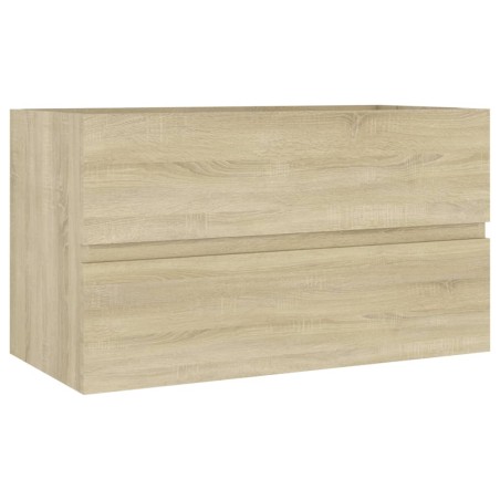 vidaXL Armario lavabo madera contrachapada roble Sonoma 80x38,5x45cm