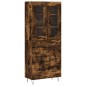 vidaXL Aparador alto madera contrachapada roble ahumado 69,5x34x180 cm vidaXL Aparador alto madera contrachapada roble ahumado 69,5x34x180 cm