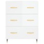 vidaXL Aparador alto madera contrachapada blanco brillo 69,5x34x180 cm vidaXL Aparador alto madera contrachapada blanco brillo 69,5x34x180 cm