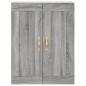 vidaXL Aparador alto madera contrachapada gris sonoma 69,5x34x180 cm vidaXL Aparador alto madera contrachapada gris sonoma 69,5x34x180 cm