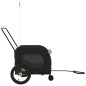 vidaXL Remolque de bicicleta mascotas hierro tela Oxford negro vidaXL Remolque de bicicleta mascotas hierro tela Oxford negro