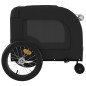 vidaXL Remolque de bicicleta mascotas hierro tela Oxford negro vidaXL Remolque de bicicleta mascotas hierro tela Oxford negro