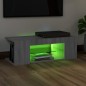 vidaXL Mueble de TV con luces LED gris Sonoma 90x39x30 cm