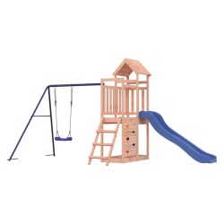 vidaXL Parque infantil de exterior madera maciza Douglas