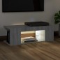 vidaXL Mueble de TV con luces LED gris Sonoma 90x39x30 cm
