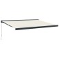 vidaXL Toldo retráctil aluminio y tela color crema 4x3 m vidaXL Toldo retráctil aluminio y tela color crema 4x3 m