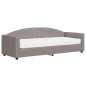 vidaXL Sofá cama con colchón tela gris taupe 80x200 cm vidaXL Sofá cama con colchón tela gris taupe 80x200 cm
