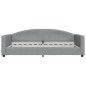 vidaXL Sofá cama con colchón tela gris claro 100x200 cm vidaXL Sofá cama con colchón tela gris claro 100x200 cm
