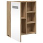 vidaXL Mueble de baño con espejo y luz LED roble 45x13x52 cm vidaXL Mueble de baño con espejo y luz LED roble 45x13x52 cm