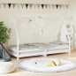 vidaXL Estructura de cama para niños madera de pino blanco 90x200 cm vidaXL Estructura de cama para niños madera de pino blanco 90x200 cm