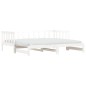 vidaXL Sofá cama nido madera maciza de pino blanco 90x200 cm vidaXL Sofá cama nido madera maciza de pino blanco 90x200 cm