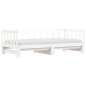 vidaXL Sofá cama nido madera maciza de pino blanco 90x200 cm vidaXL Sofá cama nido madera maciza de pino blanco 90x200 cm